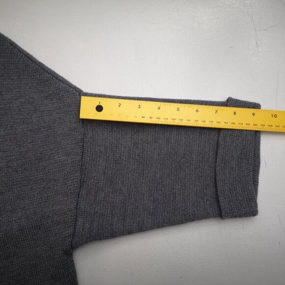 Cocogio Made in Italy Grey Ladies Size Medium Merino Wool Blend Cardigan - Picture 8 of 9